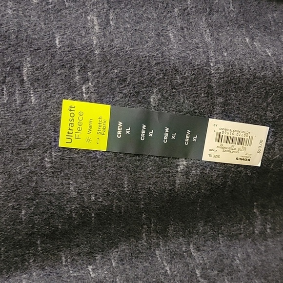 NWT Tek Gear Ultrasoft Fleece - Navy Size XL - Picture 3 of 4
